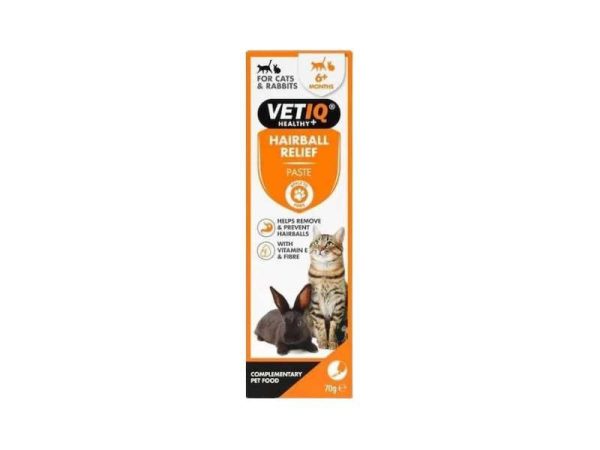 VETIQ Hairball Relief Paste 70g – Πάστα Κατά Των Τριχόμπαλων για Γάτες και Κουνέλια