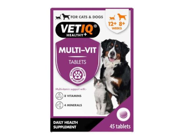 VETIQ MULTI-VIT CATS + DOGS 45TB – Πολυβιταμίνη για Σκύλους & Γάτες